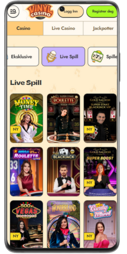 Vinyl Casino live spill med roulette og blackjack i sanntid