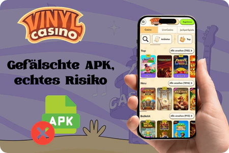 Warnung vor gefälschten Vinyl Casino APK-Dateien im Netz