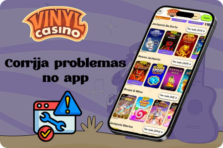 Resolução de problemas do Vinyl Casino no telemóvel