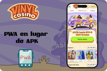 Por qué Vinyl Casino apuesta por una PWA en lugar de un archivo APK