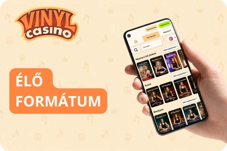 Vinyl Casino online élő formátum