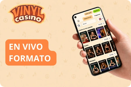 Formato en vivo de Vinyl Casino online