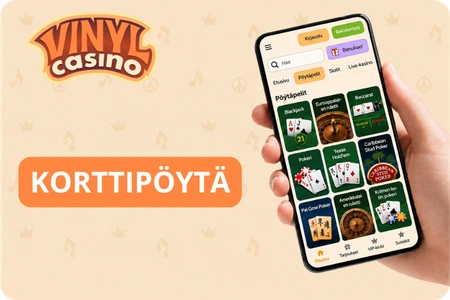 Vinyl Casino online korttipöydät