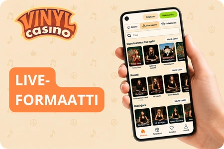 Vinyl Casino online liveformaatti