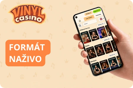 Formát živého kasina Vinyl Casino online