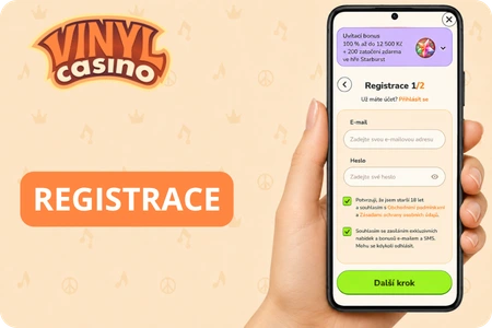 Registrace ve Vinyl Casino online