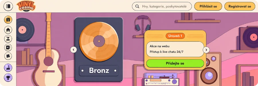 VIP program Vinyl Casino